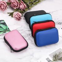 Stock gratuit échantillon stockage de voyage Eva sac chargeur étui pour écouteurs paquet fermeture éclair câble organisateur électronique Eva étui rigide