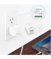 Interruptor de luz inalámbrico Zigbee 3,0, control de potencia con función de malla, con control remoto, aplicación inteligente Tuya y App smart Life