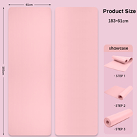 Tapis de yoga extra épais LADYGLOW, antidérapant, rembourré, pour Pilates, fitness, exercices, pour la maison, le studio, la salle de sport, entraînement, vente en gros, approvisionnement en vrac