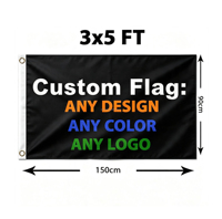 Drapeau personnalisé en promotion avec logo imprimé, drapeau national rouge, blanc, bleu, drapeau d'Haïti, d'Afghanistan, d'Irak, du Canada, bannière en polyester
