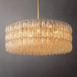 Lámpara Colgante Dorada, Decoración Elegante y Sencilla para Sala de Estar u Hotel, Iluminación Lineal Tipo Araña - Product Image 2