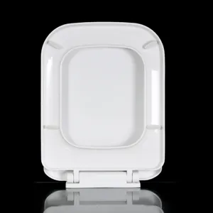Dễ dàng cài đặt và phát hành chỗ ngồi bao gồm nhà vệ sinh mềm đóng nhựa phòng tắm nhà vệ sinh nắp bìa hình vuông thiết bị vệ sinh