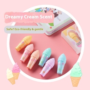 Mini <span class=keywords><strong>Ice</strong></span> <span class=keywords><strong>Cream</strong></span> Highlighter Pen Briefpapier Set Niedlicher fluor zieren der Marker mit 6 Farben Stift für Kinder - Product Image 4