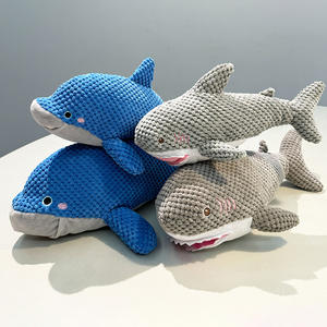 Yunus şekli köpek oyuncak Quacking peluş oyuncak hayvan küçük büyük köpek için dayanıklı yavru Molar çiğnemek oyuncak eğlenceli interaktif köpek malzemeleri - Product Image 4