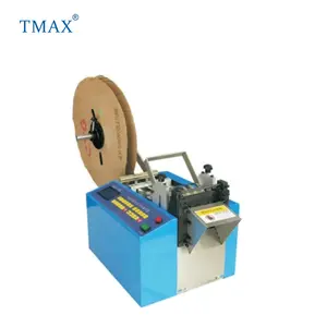 TMAX 브랜드 마이크로 컴퓨터 파이프 커터 기계 열 수축 슬리브 유리 섬유 튜브 니켈 벨트 절단