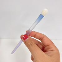 Lot de 10 pinceaux de maquillage professionnels pour fard à paupières, correcteur, sourcils et illuminateur, avec échantillon gratuit de fond de teint et blush pour le visage