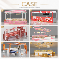 Kommerzieller Snack-Food-Kiosk mit Süßigkeiten- und Nuss-Präsentationsregalen, Acryl-Vitrine für Einkaufszentren und Einzelhandelsgeschäfte