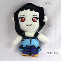 En gros Nouveau Jouet en peluche mignon Chasseur de démons, Poupée en peluche créative de 8 pouces style dessin animé anime, Porte-clés en peluche corbeau animal ludique