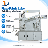 Nouvelle machine d'impression flexographique automatique de bureau haute vitesse 60 CI pour vêtements, tissus, marques lavables, encre rechargeable