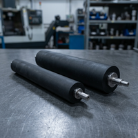 Rouleaux en caoutchouc EPDM PU silicone pour l'industrie textile, options acier inoxydable/acier doux, diamètre 2000 mm, longueur de rouleau 1000 mm, sur mesure