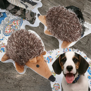 ของเล่นสุนัขรูปเม่นน่ารักแบบการ์ตูน ขายส่ง ของเล่นเคี้ยวแบบมีเสียงบีบ ทำจากวัสดุรักษ์โลก ทนทานต่อการกัด เหมาะสำหรับเล่นทุกวัน - Product Image 3