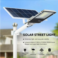 Lampe solaire de rue à LED étanche IP65 50W-400W avec télécommande pour jardin, cour, mur extérieur