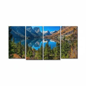 4P Gallery <b>Wrapped</b> Canvas: Saint Mary Lake & Wild Goose Island Nature View,4P-Gallery <b>Wrapped</b> - Product Image 2