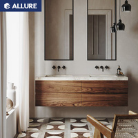 Meuble de salle de bain avec vasque double de style vasque suspendue Allure Cheap Combo 48 pouces, Inde