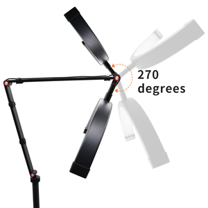 Uốn đứng lông mi mở rộng Salon Spa Ánh sáng đứng Lash ánh sáng nửa mặt trăng với điện thoại Clip halfmoon ánh sáng vẻ đẹp 20W móng tay đèn - Product Image 2