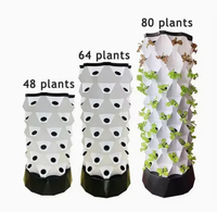 Système hydroponique domestique de grande taille, système de culture vertical intelligent en forme d'ananas, 6 à 12 étages, blanc