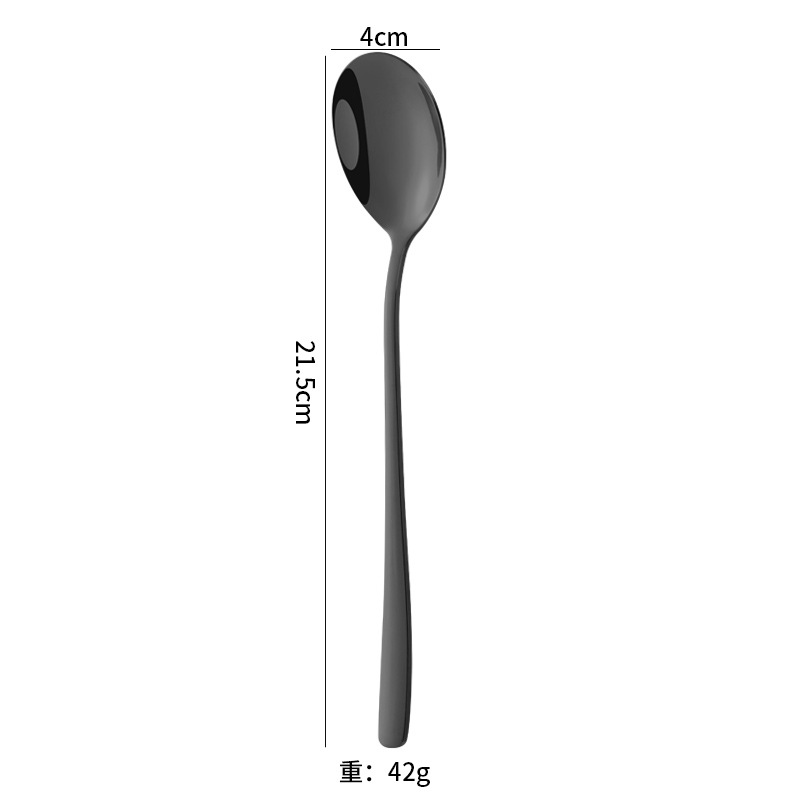 Cuillère à manger noire
