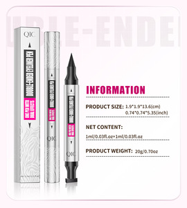 2 in 1 Best <b>Black</b> Waterproof Liquid Eyeliner Pencil Long Lasting Smooth Rotating <b>Winged</b> Holographic Eyeliner Stamp Private Label - Product Image 5