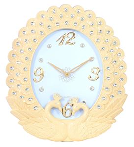 Nuevo Reloj de Pared de Plástico con Diseño de Cisne de Cristal, Estilo Europeo Creativo, Reloj de Pared Ovalado de Gran Tamaño Personalizado por el Fabricante - Product Image 4