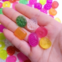 Accessori per Artigianato in Resina a Forma di Caramelle, Decorazioni per Cover Telefono, Materiale per Fai-da-Te, Miniature per Case delle Bambole