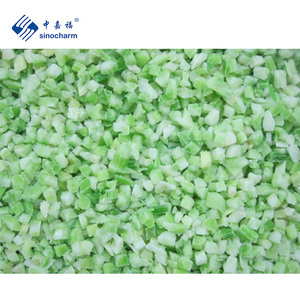 Sinocharm Бланшированные быстро замороженные вкусные 10 мм нарезанные кубиками оптовая цена 10 кг оптом IQF кубик сельдерея замороженный сельдерей - Product Image 1