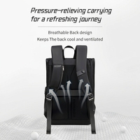 Sac à dos Arctic Hunter pour jeunes avec port USB, en nylon imperméable, grande ouverture, trois compartiments, unisexe, 15,6 pouces