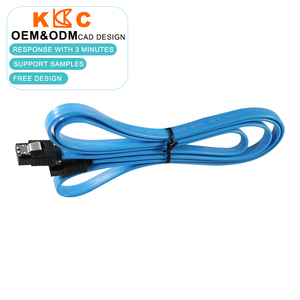 Cable SATA III de Alta Velocidad, Transferencia de Datos de 6 Gbps, Cable Plano Azul, Clip de Bloqueo, para Unidad Óptica SSD HDD - Product Image 1