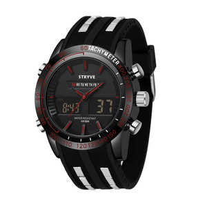 Đồng Hồ Đeo Tay Thể Thao STRYVE Cho Nam, Đồng Hồ Thạch Anh Kỹ Thuật Số Cao Cấp Chống Nước Làm Từ Silicon - Product Image 6