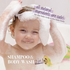 Shampooing et Gel Douche Bébé 2-en-1 <span class=keywords><strong>Bio</strong></span> à l'Acide Hyaluronique Sans Larmes, Sans Sulfate, Soin <span class=keywords><strong>Doux</strong></span> pour <span class=keywords><strong>Cheveux</strong></span> Bouclés et Abîmés, Sûr pour Bébés et Enfants - Product Image 5