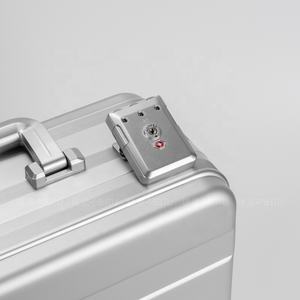 Aluminium draagbare aktetas, aanpasbare metalen kist, duurzame documentenopbergkist, gevoerd met spons, op maat gemaakt - Product Image 4