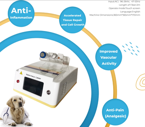 नई 650nm 960nm 980nm लेजर चिकित्सा उपकरण पशु चिकित्सा लेजर चिकित्सा मशीन - Product Image 2