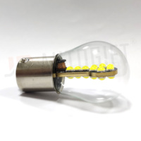 Nouveau Canbus blanc 1156 BA15S 3030 18SMD verre P21W 1157 BAY15D P21/5W clignotant et feux de freinage automatique 12V-24V 3030 LED pour voitures