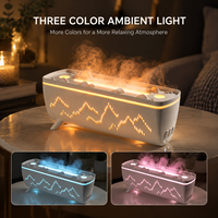 Diffuseur d'arômes intelligent à effet flamme, machine d'aromathérapie de bureau avec télécommande