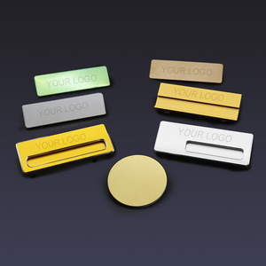 Trung Quốc tên nơi nhà sản xuất Laser khắc tùy chỉnh thép không gỉ kim loại từ tag huy hiệu kinh doanh tên nhân viên Logo tag - Product Image 5