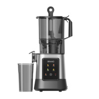 Extracteur de jus multifonctionnel personnalisé de 6,1 pouces pour fruits et légumes, presse à jus lente à large ouverture avec cordon de pression