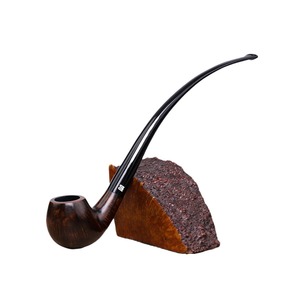 Muxiang Briarwood Smoking Pipe Bent Type Solid Wood Tobacco Pipe For Reading And Cigarette Use - Product Image 3