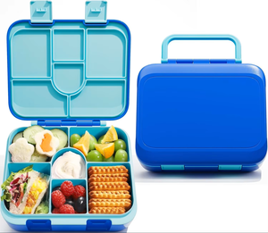 Lonchera Infantil Personalizada Estilo Bento con Tapa de Plástico Ecológica, Libre de BPA, Apta para <span class=keywords><strong>Microondas</strong></span>, Contenedor de Alimentos para el Regreso a Clases - Product Image 6