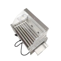 Nouvelle Machine à Hot-dogs Électrique 2025 à 7 Rouleaux en Acier Inoxydable, Haute Productivité, pour Camping, Barbecue, Viande et Saucisses, 220V