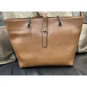Bolso de Mano de Cuero Genuino Marrón, Impermeable, Ligero, Informal, de Gran Capacidad, con Cierre, Correa Extraíble, para Mujer, Día de San Valentín - Product Image 6