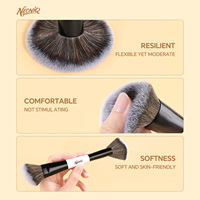 Ensemble de 10 pinceaux de maquillage professionnels NEONIQ avec logo personnalisé, étiquette privée, pinceau pour fond de teint, pinceau pour fards à paupières, pinceau pour le maquillage du visage