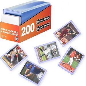 Protège-cartes rigides en PVC transparent 3"x4", épaisseur 1 mm avec fermeture à clip – pour baseball, football, basketball, hockey et plus encore - Product Image 1