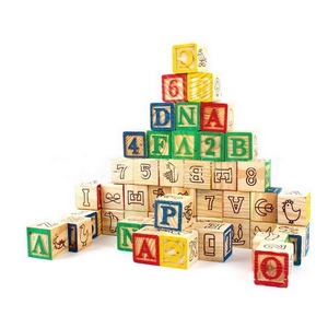 <strong>Good</strong> Quality 48pcs ABC Wooden <strong>Blocks</strong> Pack Wooden Box - Product Image 4
