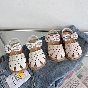 Chaussures Bébé Nœud Papillon 0-3 Ans Semelle Souple Princesse Sandales Creuses d'Été pour Tout-Petits Vente en Gros Sandales Fille Bébé - Product Image 4