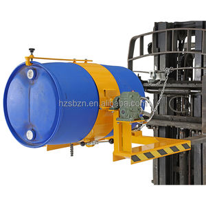 Operación simple DR400MF Accesorio de rotador de carretilla elevadora Puertas dobles Seguro a prueba de explosiones 200L Tambor de manipulación Levantador de tambor - Product Image 2