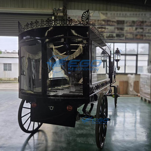 รถม้าไฟฟ้าสีดำทองแบบกำหนดเองได้ รถพ่วงศพสุดหรูสำหรับขาย - Product Image 6