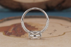 Anillo de Diamante Cultivado en Laboratorio de Oro de 14K para Mujer, Anillo de Diamante Sintético Elegante y Minimalista, Joyería Fina para Compromiso, Boda, Aniversario - Product Image 6