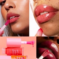 Gloss Huileux Végétalien Repulpant à Saveur de Fruit, Hydratant Longue Durée, Vente en Gros