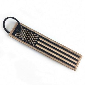 Wholesale Custom Fabric Embroidery Patch Keychain Personalized <b>Key</b> <b>Ring</b> Tag with Embroidered Feature - Product Image 3