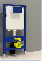 Réservoir de toilettes mural à capteur dissimulé, sans alimentation externe, à évacuation en S, à économie d'énergie, à induction automatique, pour hôtels modernes
