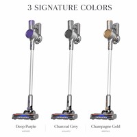 Aspirateur à bâton sans fil rechargeable portable 14,8 V 2000 mAh avec filtre HEPA pour sols durs et tapis